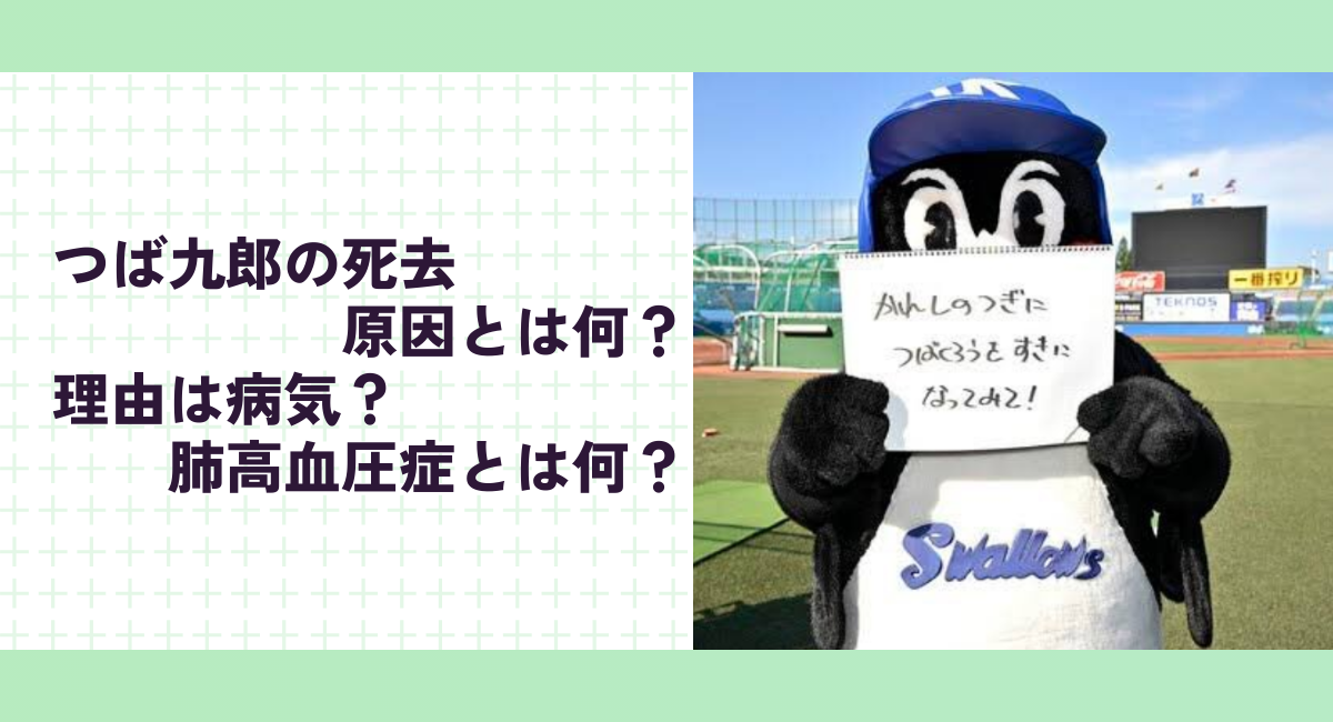 つば九郎の死去原因とは何？理由は病気？肺高血圧症とは何？